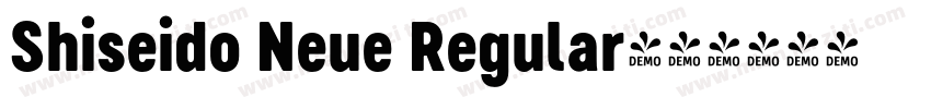 Shiseido Neue Regular字体转换